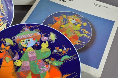 Lot 463 - Two 1970s Bjørn Wiinblad (1918–2006) for Rosenthal Studio-Linie '1001 Nacht' ('1001 Nights') plates