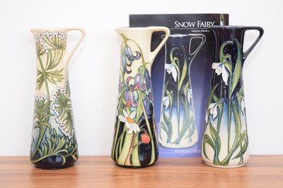 Lot 481 - Three modern Moorcroft Pottery limited edition jugs