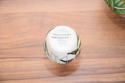 Lot 486 - Two small modern Moorcroft Pottery vases