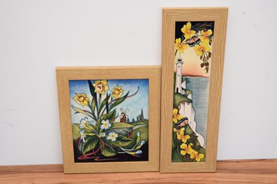 Lot 493 - Two modern Moorcroft Pottery panels