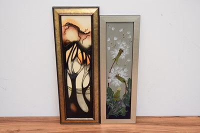 Lot 494 - Two modern Moorcroft Pottery plaques