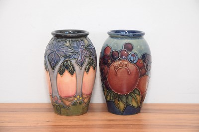 Lot 507 - Two small modern Moorcroft Pottery vases