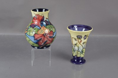 Lot 513 - Two  modern Moorcroft Pottery vases