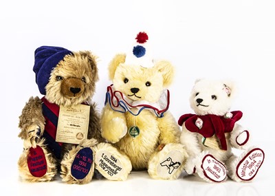 Lot 358 - Three limited edition Hermann Teddy Bears