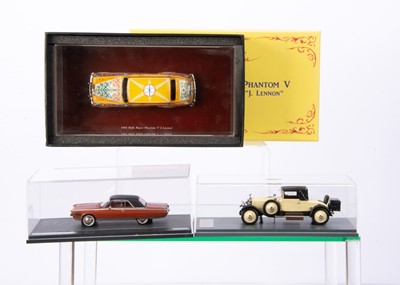 Lot 114 - TrueScale Miniatures 1:43 Scale 1965 Rolls Royce Phantom V Mulliner Park Ward "J. Lennon"