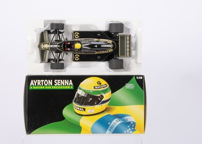 Lot 130 - Ayrton Senna Racing Car Collection 1:18 Scale Lotus Renault 97T 1985