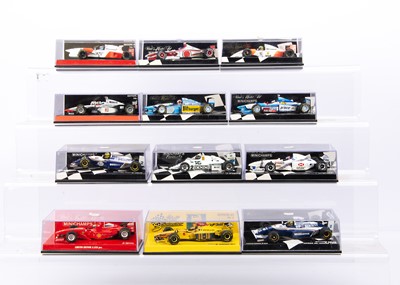 Lot 133 - Minichamps 1:43 Scale Formula 1 Models