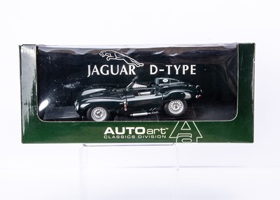 Lot 145 - AutoArt 1:18 Scale Jaguar D-Type Short Nose (Green)