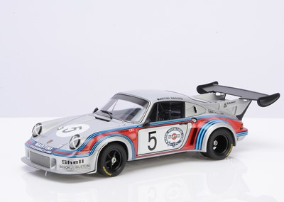 Lot 198 - AutoArt 1:18 Scale Porsche 911 Carrera RSR Turbo 2.1 Brands Hatch 1974 #5 (Lennep/Muller)