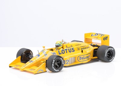 Lot 201 - A Minichamps 1:18 Scale Ayrton Senna Collection Lotus Honda 99T 1987