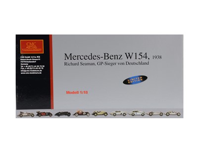 Lot 219 - A CMC 1:18 Scale Mercedes-Benz W154 1938 Richard Seaman German GP Winner Nr.16