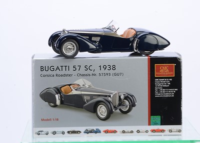 Lot 230 - A CMC 1:18 Scale Bugatti 57 SC 1938 Corsica Roadster - Chassis Nr.57593