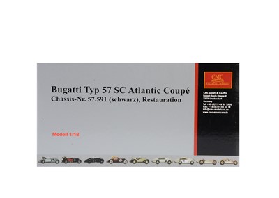 Lot 233 - A CMC 1:18 Scale Bugatti Typ 57 SC Atlantic Coupe Chassis Nr.57.591 Black