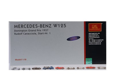 Lot 248 - A CMC 1:18 Scale Mercedes-Benz W125 Donnington GP 1937 Rudolf Caracciola Nr.1