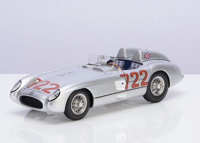 Lot 259 - A CMC 1:18 Scale Stirling Moss Signed Mercedes-Benz 300 SLR (W196S) Mille Miglia Victor 1955