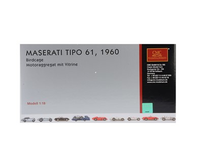 Lot 278 - A CMC 1:18 Scale Maserati Tipo 61 1960 Birdcage Engine