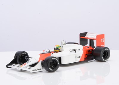 Lot 345 - A Premium X 1:18 Scale McLaren Honda MP4/4 Ayrton Senna GP Japan 1988