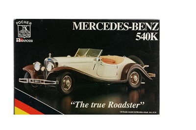 Lot 349 - A Pocher Rivarossi 1:8 Scale Model Kit - Mercedes-Benz 540K "The True Roadster"