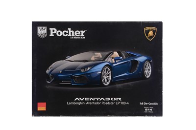 Lot 365 - A Pocher Hornby 1:8 Scale Model Kit - Lamborghini Aventador Roadster LP 700-4