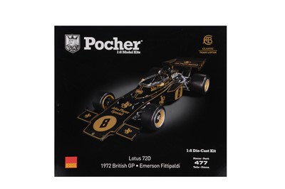 Lot 366 - A Pocher Hornby 1:8 Scale Model Kit - Lotus Ford 72D 1972 British GP (Emerson Fittipaldi)