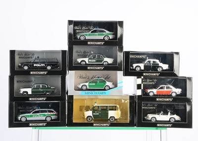 Lot 395 - Minichamps 1:43 Scale Police Vehicles