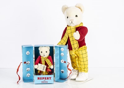 Lot 362 - Two Merrythought Rupert the Bear Teddy Bears