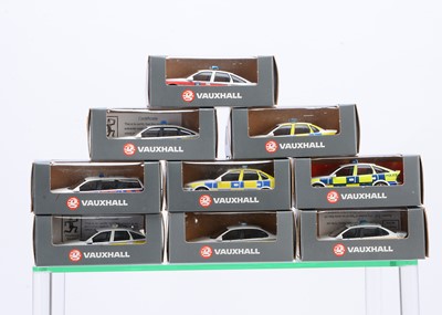 Lot 424 - Keystone Models & Similar 1:43 Scale Code 3 Vauxhall Vectra Police Cars