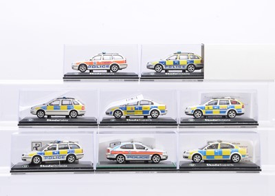 Lot 431 - Keystone Models 1:43 Scale Code 3 Skoda Police Vehicles