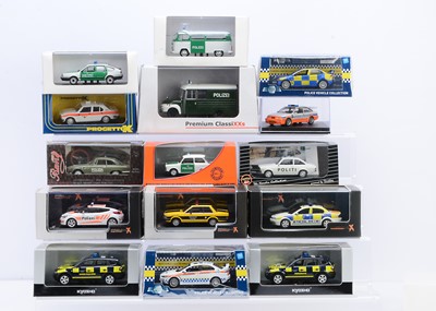 Lot 433 - 1:43 Scale Police Vehicles by Various Makers