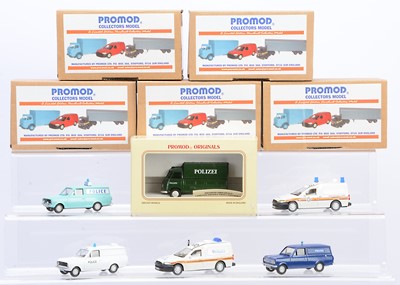 Lot 434 - Promod White Metal & Resin 1:43 Scale Police Vehicles