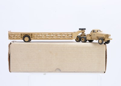 Lot 442 - A Factory Built HartSmith for Angego 1:48 Scale Studebaker & Queen Mary Trailer