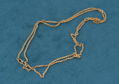 Lot 170 - A continental yellow metal gold chain