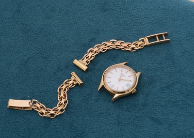 Lot 188 - An 18ct gold watch strap