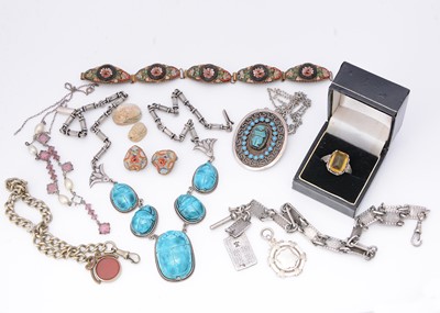 Lot 260 - A collection of Middle Eastern and North African silver jewels