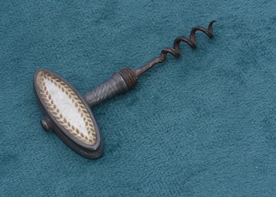 Lot 310 - A 19th Century mother of pearl and steel corkscrew