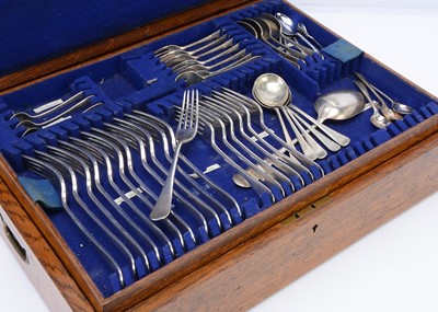 Lot 438 - A part canteen of silver plated cutlery