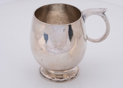 Lot 458 - A 1940s silver Christening mug by R.E.S