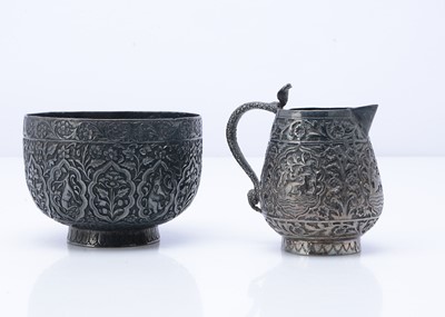 Lot 470 - A first half 20th century Indian bowl and small jug