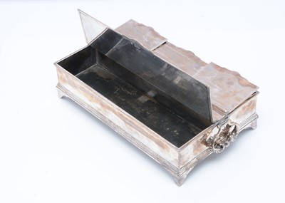 Lot 480 - A fine Edwardian silver desk compendium by AP FP