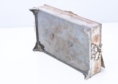 Lot 480 - A fine Edwardian silver desk compendium by AP FP