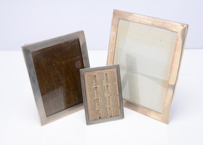 Lot 484 - Three Art Deco period silver photograph frames