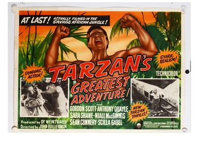 Lot 424 - Tarzan's Greatest Adventure (1959) Quad Poster