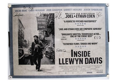 Lot 440 - Inside Llewyn Davis (2014) Quad Poster / Signed