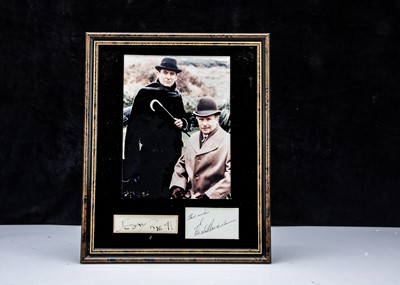 Lot 484 - Sherlock Holmes / Jeremy Brett / Edward Hardwick signatures