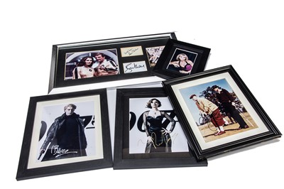 Lot 485 - James Bond related Photos / signatures