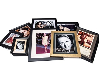 Lot 485 - James Bond related Photos / signatures