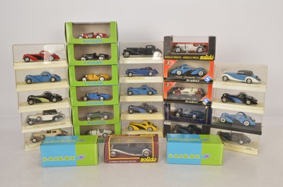 Lot 3 - Solido and Eligor Diecast Pre War Cars, (28)