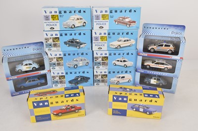 Lot 26 - Corgi and Lledo Vanguards London and London Area Police Cars (15)