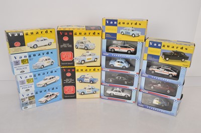 Lot 31 - Corgi and Lledo Vanguards UK Police Cars (15)