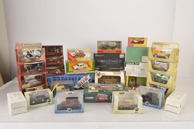 Lot 39 - Modern Diecast Vintage Private Commercial and Military Vehicles (30)